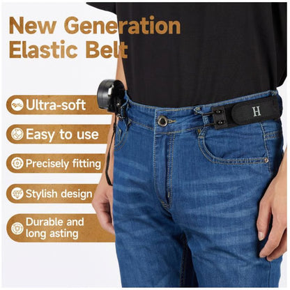 MOMITTLE FlexHook™ Buckleless Elastic Belt Set Pack of 2