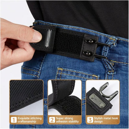 MOMITTLE FlexHook™ Buckleless Elastic Belt Set Pack of 2