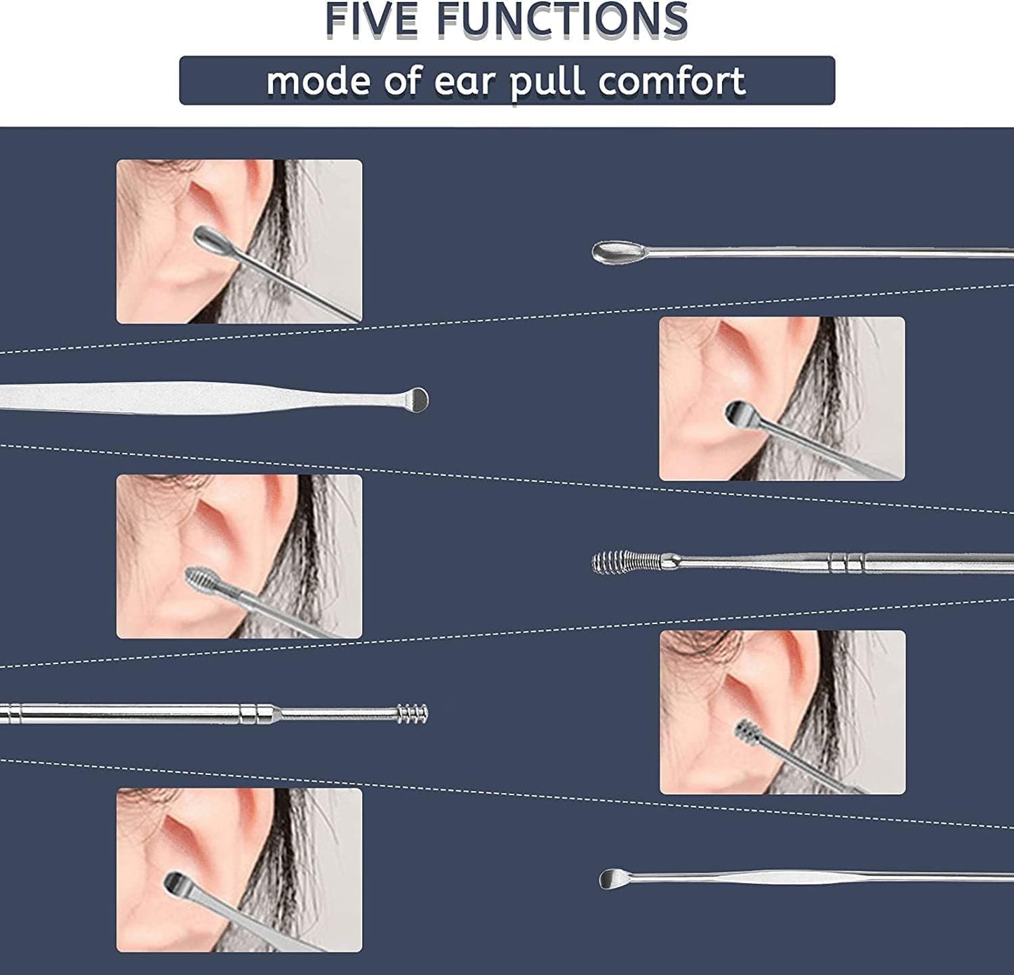 Ear Wax Cleaner 8 pc toolkit