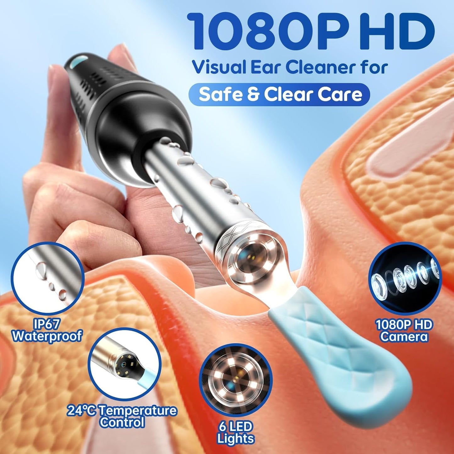 MOMITTLE®  Earwax Removal Tool Kit with HD Camera