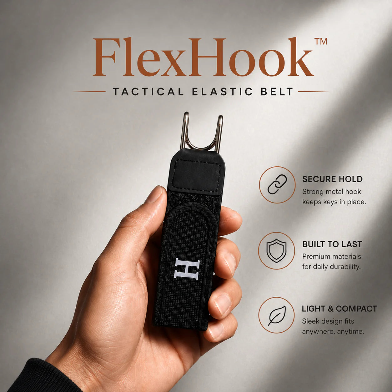 MOMITTLE FlexHook™ Buckleless Elastic Belt Set Pack of 2